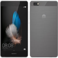 PhoneNatic Case kompatibel mit Huawei P8 Lite 2015 (1.Gen.) - Crystal Clear Silikon Hülle transparent + 2 Schutzfolien