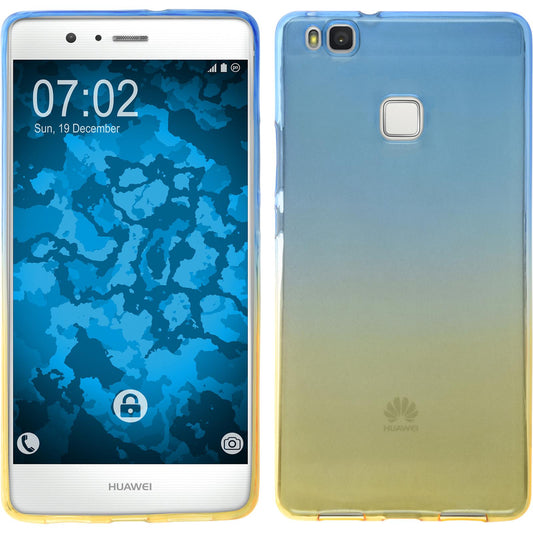 PhoneNatic Case kompatibel mit Huawei P9 Lite - Design:02 Silikon Hülle OmbrË + 2 Schutzfolien