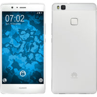 PhoneNatic Case kompatibel mit Huawei P9 Lite - clear Silikon Hülle Slimcase + 2 Schutzfolien