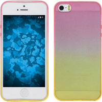 PhoneNatic Case kompatibel mit Apple iPhone 5 / 5s / SE - Design:01 Silikon Hülle OmbrË + 2 Schutzfolien