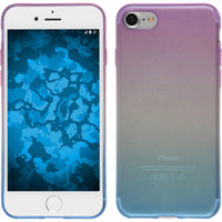 PhoneNatic Case kompatibel mit Apple iPhone 8 - Design:04 Silikon Hülle OmbrË + 2 Schutzfolien