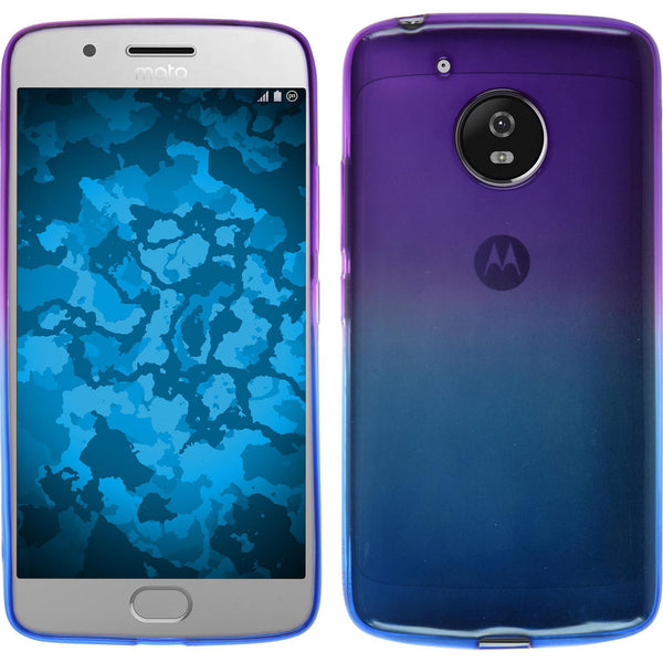PhoneNatic Case kompatibel mit Lenovo Moto G5 - Design:04 Silikon Hülle OmbrË + 2 Schutzfolien