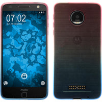 PhoneNatic Case kompatibel mit Lenovo Moto Z - Design:06 Silikon Hülle OmbrË + 2 Schutzfolien