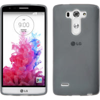 PhoneNatic Case kompatibel mit LG G3 S - grau Silikon Hülle X-Style + 2 Schutzfolien