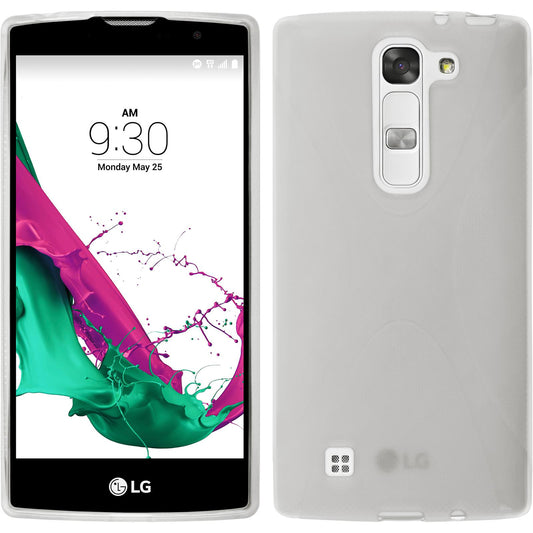 PhoneNatic Case kompatibel mit LG G4c - clear Silikon Hülle X-Style + 2 Schutzfolien