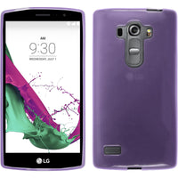 PhoneNatic Case kompatibel mit LG G4s / G4 Beat - lila Silikon Hülle transparent + 2 Schutzfolien