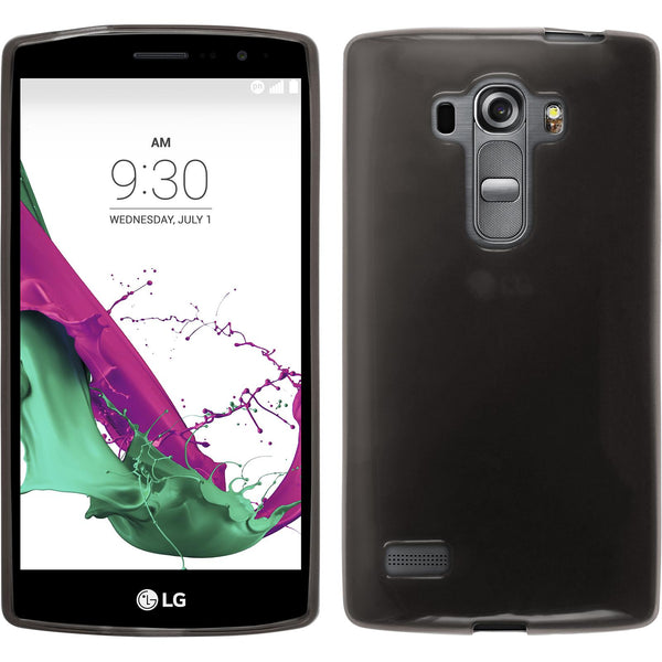 PhoneNatic Case kompatibel mit LG G4s / G4 Beat - schwarz Silikon Hülle transparent + 2 Schutzfolien