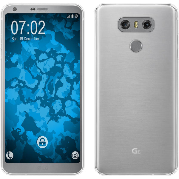 PhoneNatic Case kompatibel mit LG G6 - clear Silikon Hülle Slimcase Cover