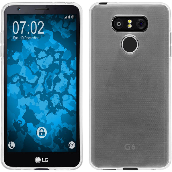 PhoneNatic Case kompatibel mit LG G6 - Crystal Clear Silikon Hülle transparent Cover