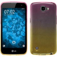 PhoneNatic Case kompatibel mit LG K4 2016 - Design:01 Silikon Hülle OmbrË + 2 Schutzfolien