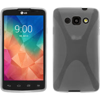 PhoneNatic Case kompatibel mit LG L60 - clear Silikon Hülle X-Style Cover