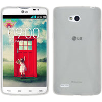 PhoneNatic Case kompatibel mit LG L80 Dual - clear Silikon Hülle X-Style + 2 Schutzfolien