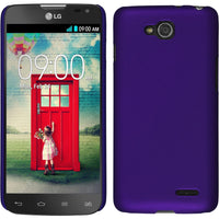 PhoneNatic Case kompatibel mit LG L90 Dual - lila Silikon Hülle brushed Cover
