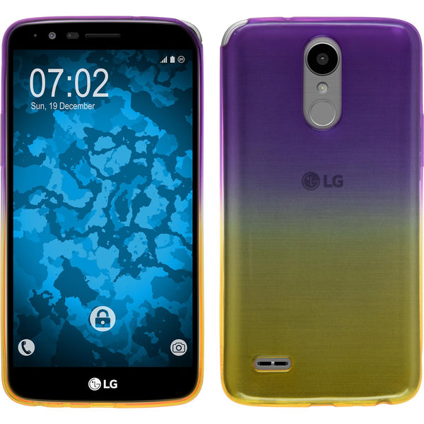PhoneNatic Case kompatibel mit LG Stylus 3 - Design:05 Silikon Hülle OmbrË + 2 Schutzfolien