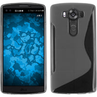 PhoneNatic Case kompatibel mit LG V10 - clear Silikon Hülle S-Style Cover