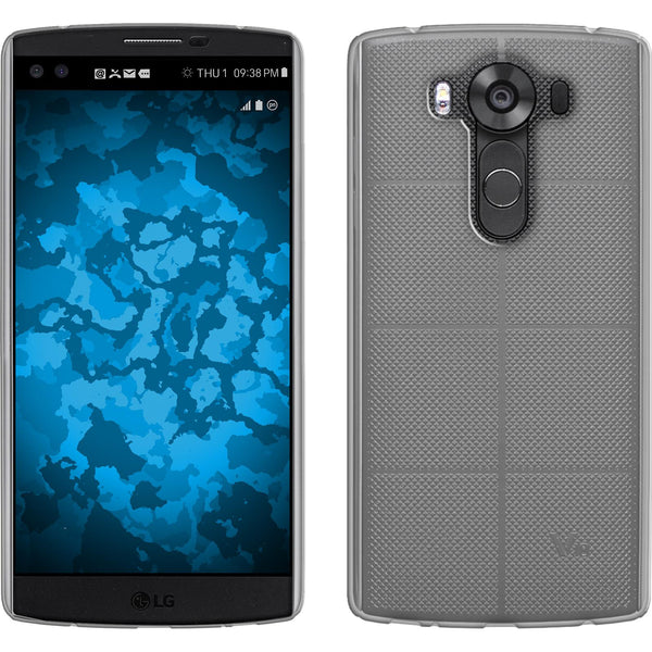 PhoneNatic Case kompatibel mit LG V10 - clear Silikon Hülle Slimcase Cover