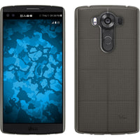 PhoneNatic Case kompatibel mit LG V10 - grau Silikon Hülle Slimcase Cover