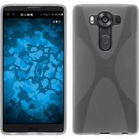 PhoneNatic Case kompatibel mit LG V10 - clear Silikon Hülle X-Style Cover