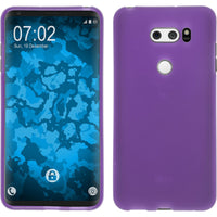 PhoneNatic Case kompatibel mit LG V30 / V30S ThinQ - lila Silikon Hülle matt Cover