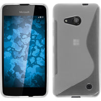 PhoneNatic Case kompatibel mit Microsoft Lumia 550 - clear Silikon Hülle S-Style + 2 Schutzfolien