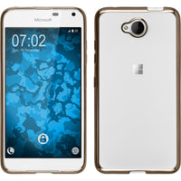 PhoneNatic Case kompatibel mit Microsoft Lumia 650 - gold Silikon Hülle Slim Fit Cover