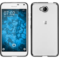 PhoneNatic Case kompatibel mit Microsoft Lumia 650 - grau Silikon Hülle Slim Fit Cover