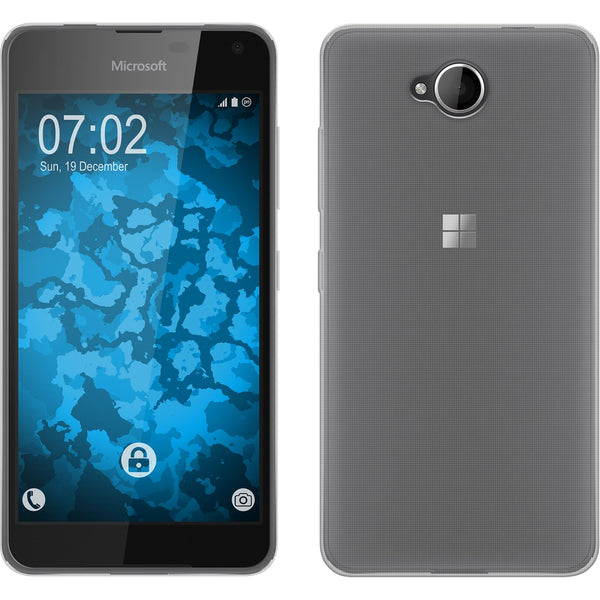 PhoneNatic Case kompatibel mit Microsoft Lumia 650 - clear Silikon Hülle Slimcase Cover