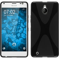 PhoneNatic Case kompatibel mit Microsoft Lumia 850 - schwarz Silikon Hülle X-Style Cover