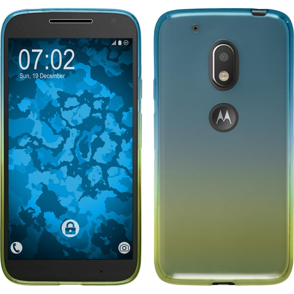 PhoneNatic Case kompatibel mit Motorola Moto G4 Play - Design:02 Silikon Hülle OmbrË + 2 Schutzfolien