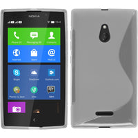 PhoneNatic Case kompatibel mit  Nokia XL - clear Silikon Hülle S-Style + 2 Schutzfolien