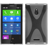PhoneNatic Case kompatibel mit  Nokia XL - clear Silikon Hülle X-Style + 2 Schutzfolien