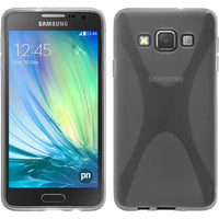 PhoneNatic Case kompatibel mit Samsung Galaxy A3 (A300) - clear Silikon Hülle X-Style + 2 Schutzfolien