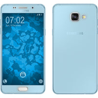 PhoneNatic Case kompatibel mit Samsung Galaxy A5 (2016) A510 - hellblau Silikon Hülle 360∞ Fullbody Cover