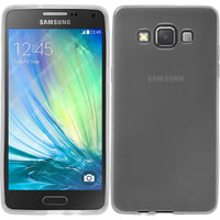 PhoneNatic Case kompatibel mit Samsung Galaxy A5 (A500) - weiﬂ Silikon Hülle transparent + 2 Schutzfolien