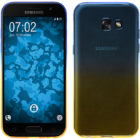 PhoneNatic Case kompatibel mit Samsung Galaxy A7 (2017) - Design:02 Silikon Hülle OmbrË + 2 Schutzfolien