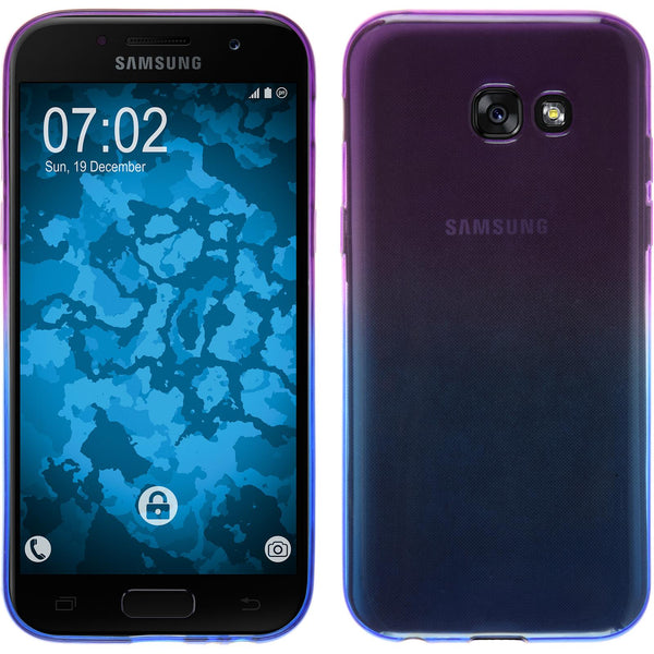 PhoneNatic Case kompatibel mit Samsung Galaxy A7 (2017) - Design:04 Silikon Hülle OmbrË + 2 Schutzfolien