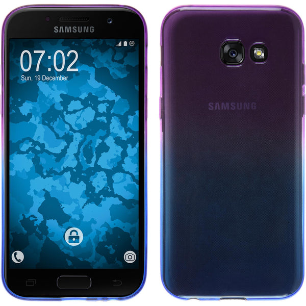 PhoneNatic Case kompatibel mit Samsung Galaxy A7 (2017) - Design:04 Silikon Hülle OmbrË + 2 Schutzfolien