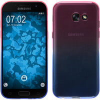 PhoneNatic Case kompatibel mit Samsung Galaxy A7 (2017) - Design:06 Silikon Hülle OmbrË + 2 Schutzfolien