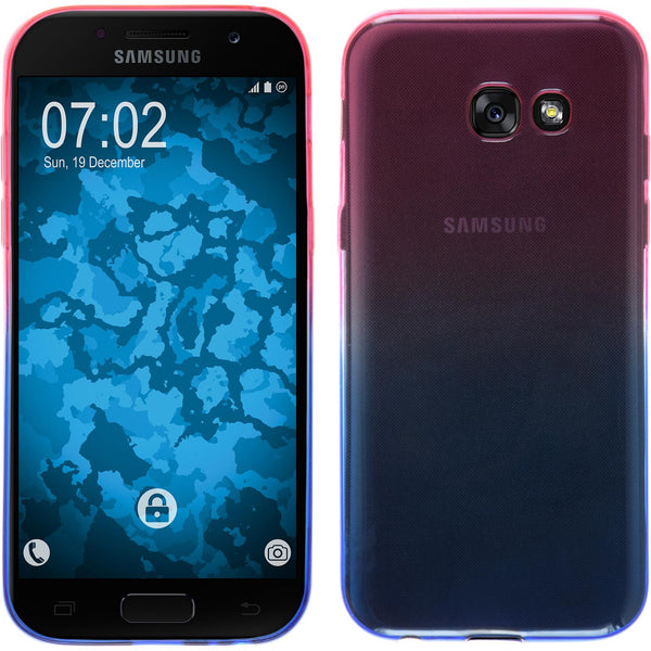 PhoneNatic Case kompatibel mit Samsung Galaxy A7 (2017) - Design:06 Silikon Hülle OmbrË + 2 Schutzfolien