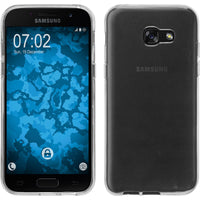 PhoneNatic Case kompatibel mit Samsung Galaxy A7 (2017) - clear Silikon Hülle transparent + 2 Schutzfolien