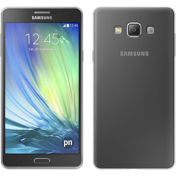 PhoneNatic Case kompatibel mit Samsung Galaxy A7 (A700) - clear Silikon Hülle Slimcase + 2 Schutzfolien