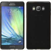 PhoneNatic Case kompatibel mit Samsung Galaxy A7 (A700) - schwarz Silikon Hülle transparent Cover