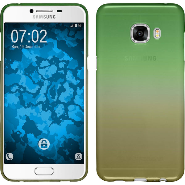 PhoneNatic Case kompatibel mit Samsung Galaxy C5 - Design:03 Silikon Hülle OmbrË + 2 Schutzfolien