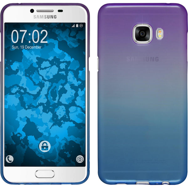 PhoneNatic Case kompatibel mit Samsung Galaxy C5 - Design:04 Silikon Hülle OmbrË + 2 Schutzfolien