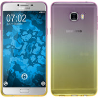 PhoneNatic Case kompatibel mit Samsung Galaxy C7 - Design:05 Silikon Hülle OmbrË + 2 Schutzfolien