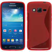 PhoneNatic Case kompatibel mit Samsung Galaxy Express 2 - rot Silikon Hülle S-Style + 2 Schutzfolien