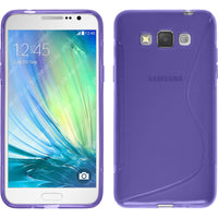 PhoneNatic Case kompatibel mit Samsung Galaxy Grand 3 - lila Silikon Hülle S-Style + 2 Schutzfolien