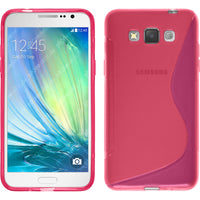 PhoneNatic Case kompatibel mit Samsung Galaxy Grand 3 - pink Silikon Hülle S-Style + 2 Schutzfolien