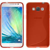 PhoneNatic Case kompatibel mit Samsung Galaxy Grand 3 - rot Silikon Hülle S-Style + 2 Schutzfolien