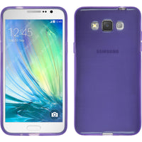 PhoneNatic Case kompatibel mit Samsung Galaxy Grand 3 - lila Silikon Hülle transparent + 2 Schutzfolien